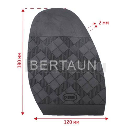 Профилактика №30127 BISSELL 513 "в клетку" 1,6  мм  черный BLACK 