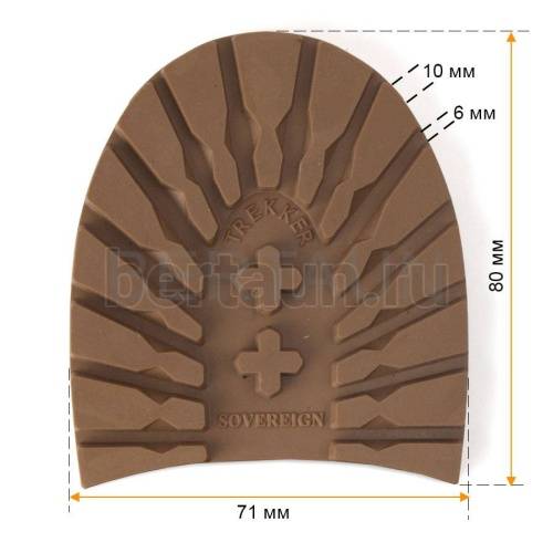 Набойка №    1090  SOVEREIGN TREKKER р. 2 (3/4) жен. карамель (tostado) ЗИМА 10 мм