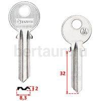 Заг.для ключ. U6D_U6D_UL054_UNL6 _Универсал англ. правый № 96 