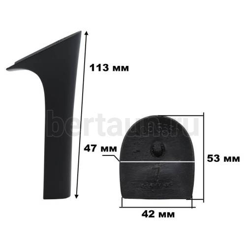Каблуки № 175 RIE_RA 105/5330 (р.7) 11,3 см черный