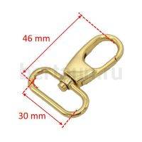 Карабин № 63 метал. д/сумок.GM 7301/057  30 мм золото