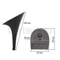 Каблуки № 125 LY 6394 черный матовый (высота 9,5 см)