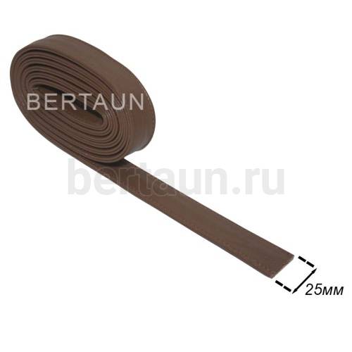 Ручки сумочные ПЛОСКИЕ № 61 2,5см*2м св.коричневый