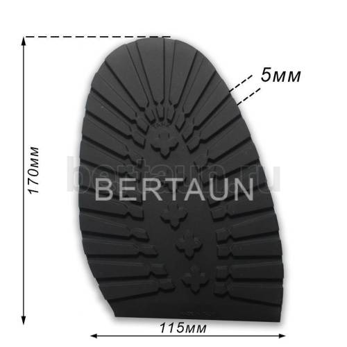 Профилактика № 96  TANK  р.45-46 (S) т.5,0 мм МУЖСКАЯ зима черная