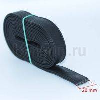 Ручки сумочные ПЛОСКИЕ №  1 2см*2м (PU 100%) S-TR-NGX911-P (Б-5267) черный мат