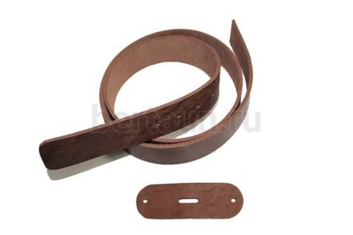 Заготовка № 9  для ремня 40мм (чепрак) коричневая