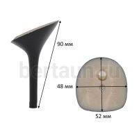 Каблуки №  78 LY 7158 черный наборный матов. (высота 9 см)