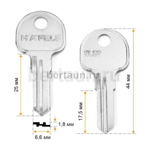 Заг.для ключ. SL29 (F-120) H.A.FELE   англ. Ксинпай  №696