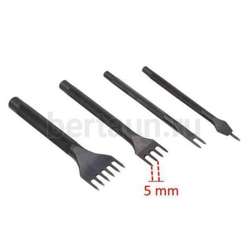 Пробойник № 63  Master Bert строчн. РОМБ.  шаг 5мм (компл 4 шт:1,2,4,6)