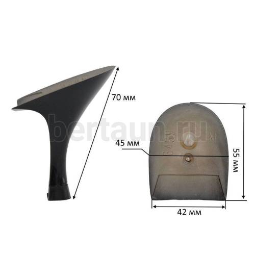 Каблуки №  50 LY 6439 черный лаков (высота 7 см)