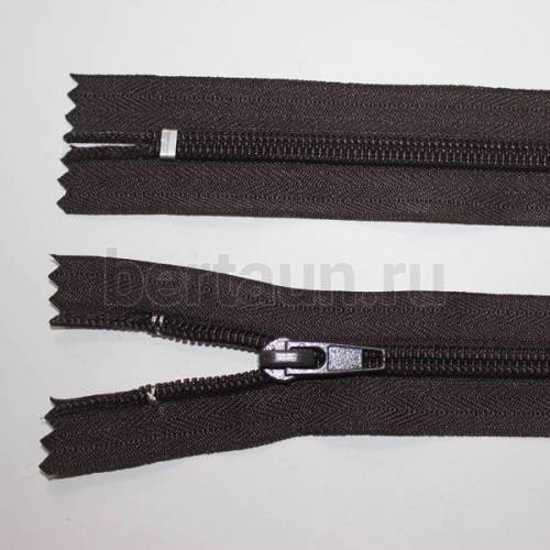 МОЛНИЯ №215 обувная спираль Т7-С 45 см. коричневая