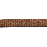 Резинка босоножная в кожаной оплетке 10 мм карамель цв.№ 3 Италия