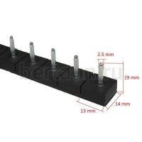 Полоса - штырь № 1  ОСЬМИНОГ (10 пар) №1 ТОНКИЙ ШТЫРЬ черная