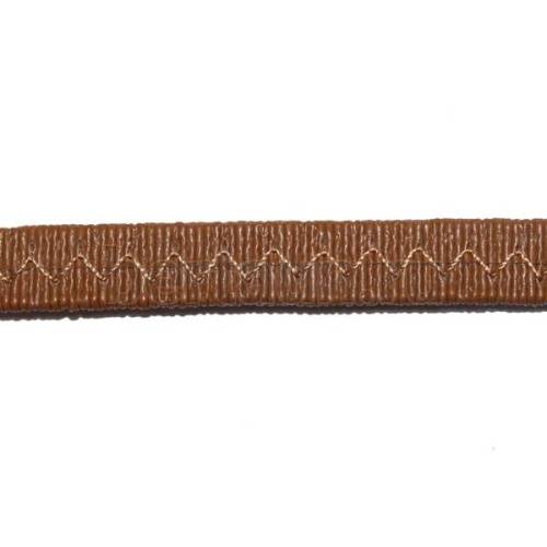 Резинка босоножная в кожаной оплетке 10 мм карамель цв.№ 3 Италия