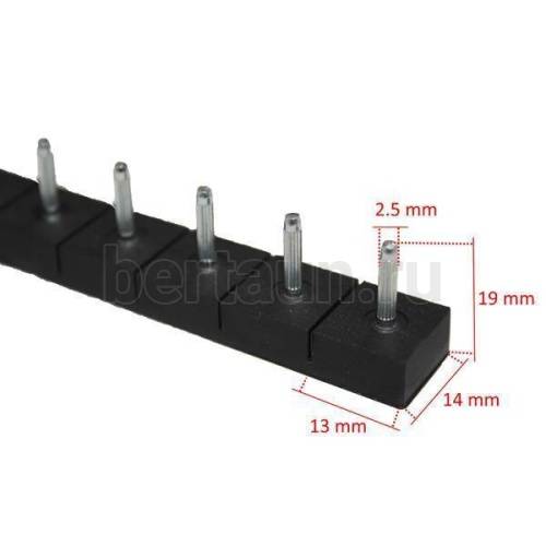 Полоса - штырь № 1  ОСЬМИНОГ (10 пар) №1 ТОНКИЙ ШТЫРЬ черная