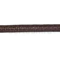 Резинка босоножная в кожаной оплетке  6 мм коричневая цв.№ 1 Италия
