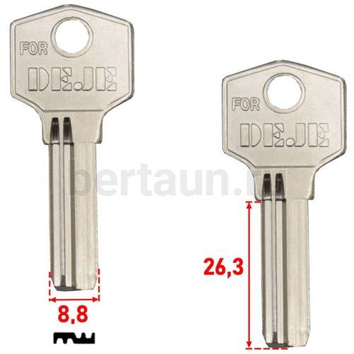 Заг.для ключ. DEJE G-060  левый верт.№476
