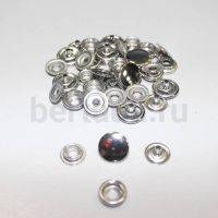 Кнопка № 7 D 12,5 мм  КОЛЬЦО (10 шт/уп) нержав. никель