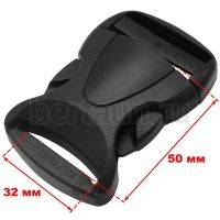 Карабин №133  пластик фастекс д/сумок 30-32 мм LT К 0077 (ТМ003) черный 