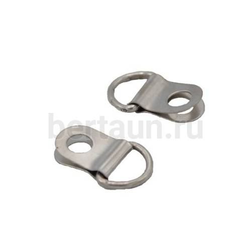 Фурнитура № 5  ПЕТЛИ обувные  д/шнурков К2822 никель GFM (10шт/ упак.)