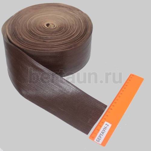 Обтяжка для каблуков ширина  8 см ( коричневая)1метр