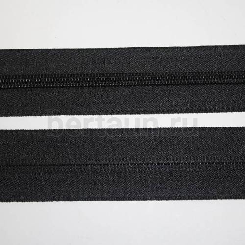 Молния рулонная  № 45  спираль Т7  /322 черн (200м./упак)