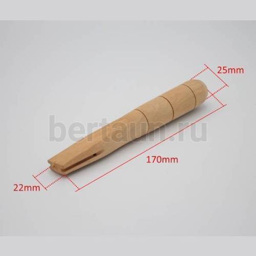 Инстр. № 36  Ручка деревянная д/ молотка 170 мм.