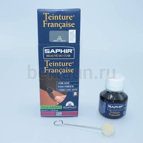 Сапфир №213    0812 Универс. крас. Teinture francaise 50мл. 14 серый