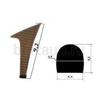 Каблуки № 126 LY 8020 корич полс столбик (высота  9,5см)