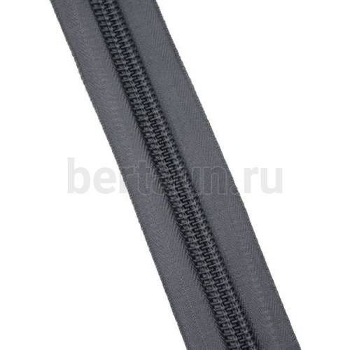 Молния рулонная  № 39    спираль Т10  серая