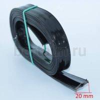 Ручки сумочные ПЛОСКИЕ № 54 2см*2м черный ЛАК