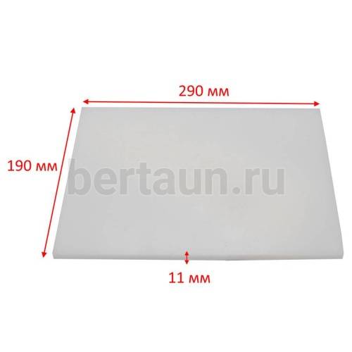 Инстр. № 26 плита для вырубки 190*290*11 мм
