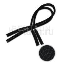 Ручки сумочные 75 см крепл.УЗКОЕ № 93 полиурет. змеиная чешуя черн.