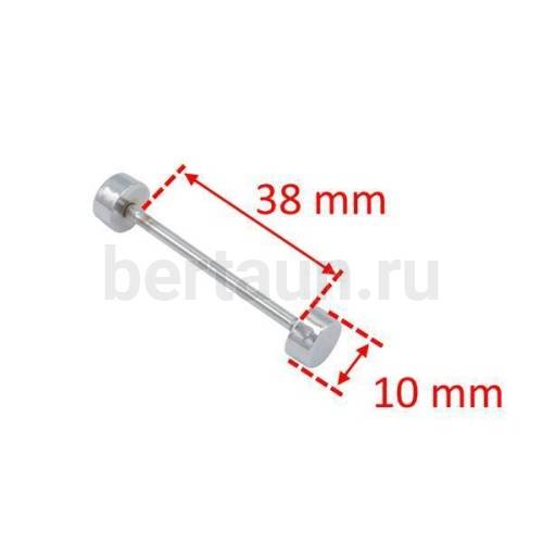Ручкодержатель №47 штанга-гантелька для сумок 38F мм никель