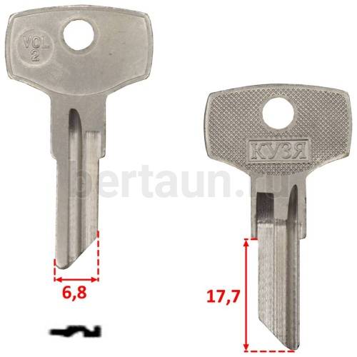 Заг.для ключ. VOL-2Л _VOL2D_VO2D/GZ1R_GZ1R_GZ10L ГАЗ авто№278