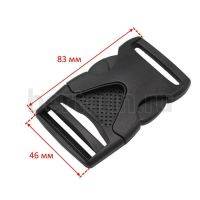 Карабин №105  пласт.защелка  д/сумок.38 мм Арт.К0165 ТМЛ /ЛТчерный