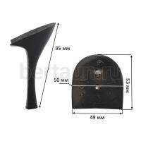 Каблуки №  37 LY 5015 черный лаковый (высота 9,5 см)