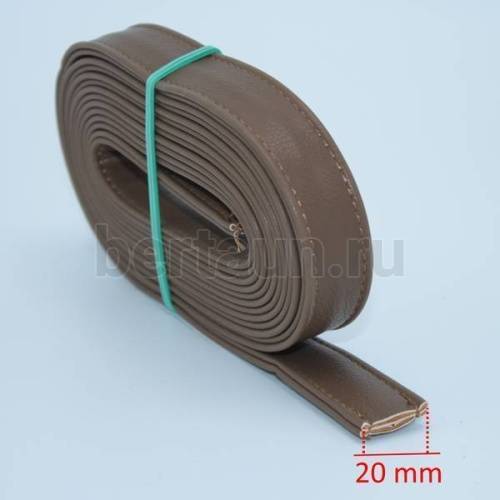 Ручки сумочные ПЛОСКИЕ № 83 2см*2м коричн.табак