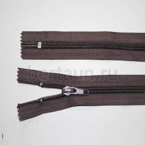 МОЛНИЯ №213 обувная спираль Т7-С 50 см. коричневая