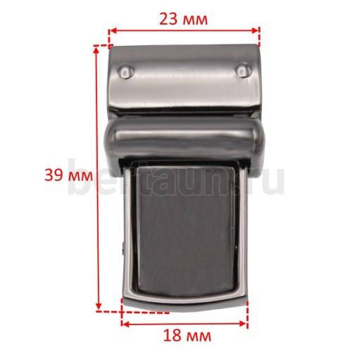 Замок портфельный №180 C154 BERT тем никель