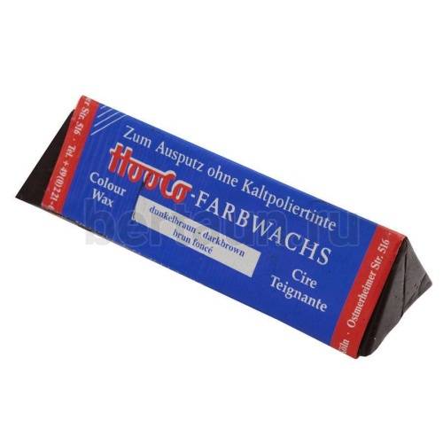 Воск № 4   треугольный "HOOCO" (Германия) darkbrown темн.коричневый
