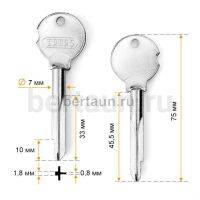 Заг.для ключ. KR-6X (XKT-6) CANAS Турция  с вырезом № 641