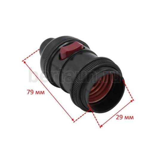 Запчасть №58 Патрон с выключат. для универс. станка 100Е1, 100Е3, 100G