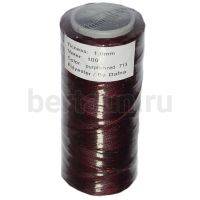 Нитки вощеные №55 d1мм 100м.для ручной прошивки красн 713 DAFNA