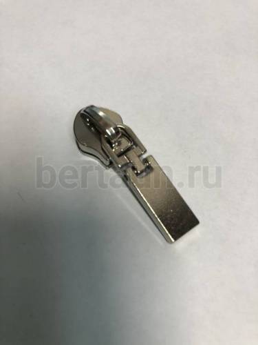 Замок-бегунок №116 на спираль T8 б/фикс.декор никель BERT