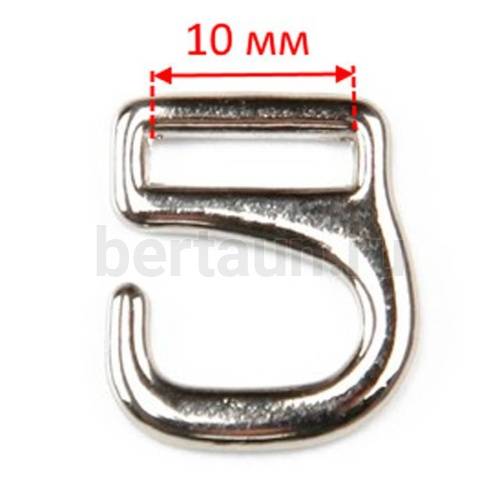 Крючки для босоножек 10 мм. никель