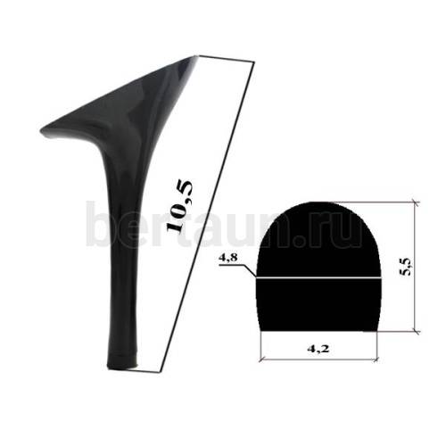 Каблуки № 114 LY 6396 черный-лаковый (высота 11 см)