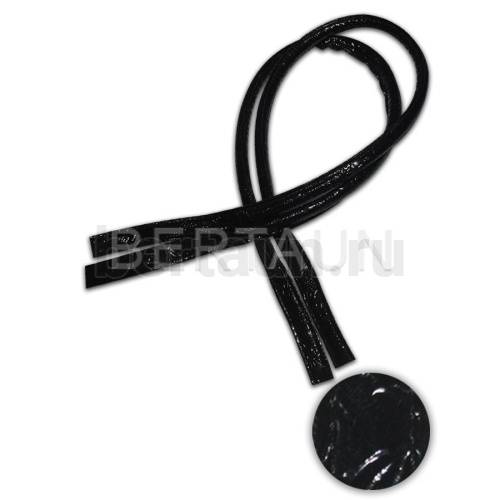 Ручки сумочные 75 см крепл.УЗКОЕ № 57 полиурет. черн.розы ЛАК