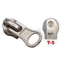 Замок-бегунок №201 спираль Т5 нижний ОБРАТКА BERT никель