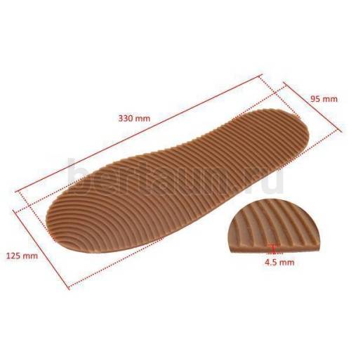 Подошва №  7 PAN 285 профилактика 4,5 мм темный крем